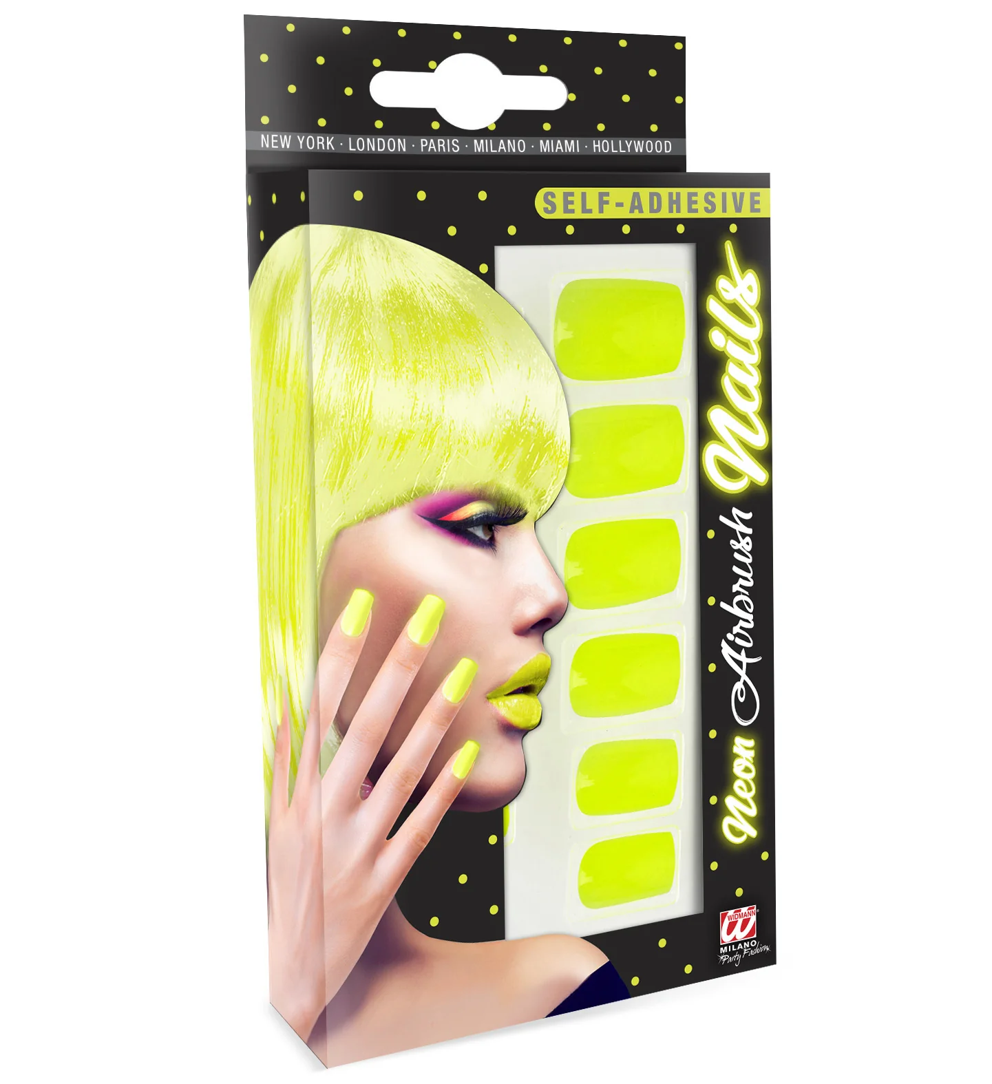 Airbrush nagels neon geel - Image 3