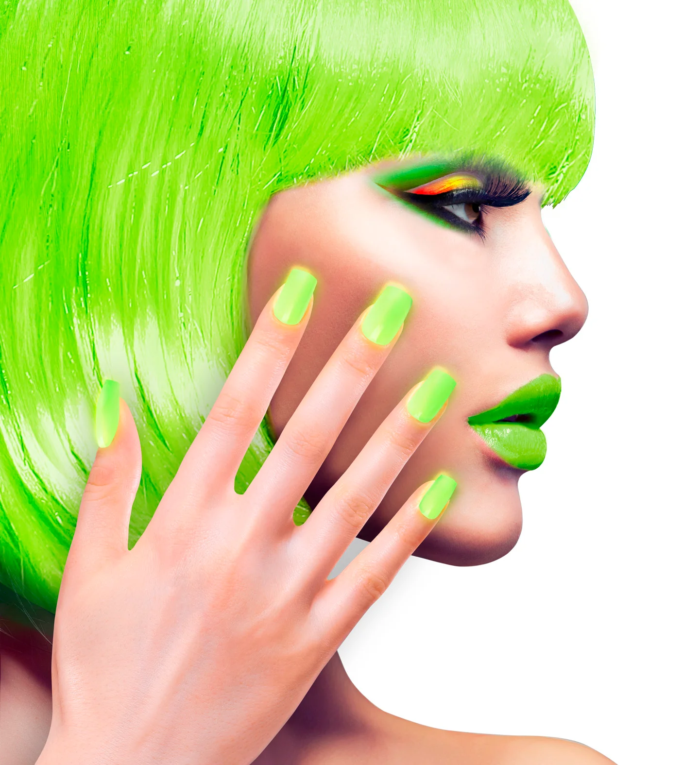 Airbrush nagels neon groen - Image 2