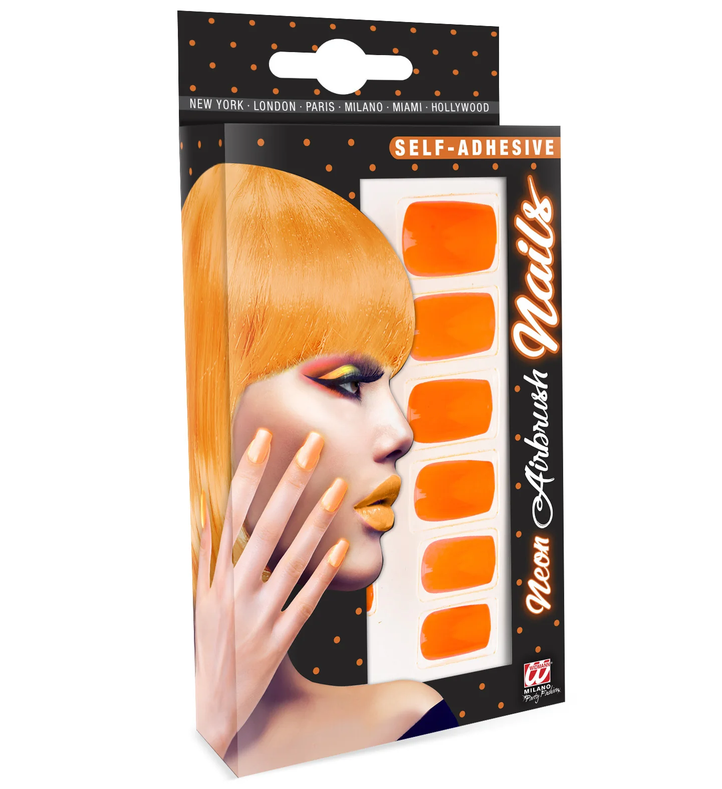 Airbrush nagels neon oranje - Image 3
