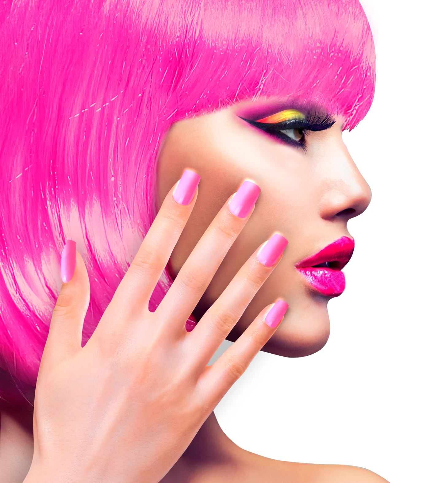 Airbrush nagels neon roze - Image 2