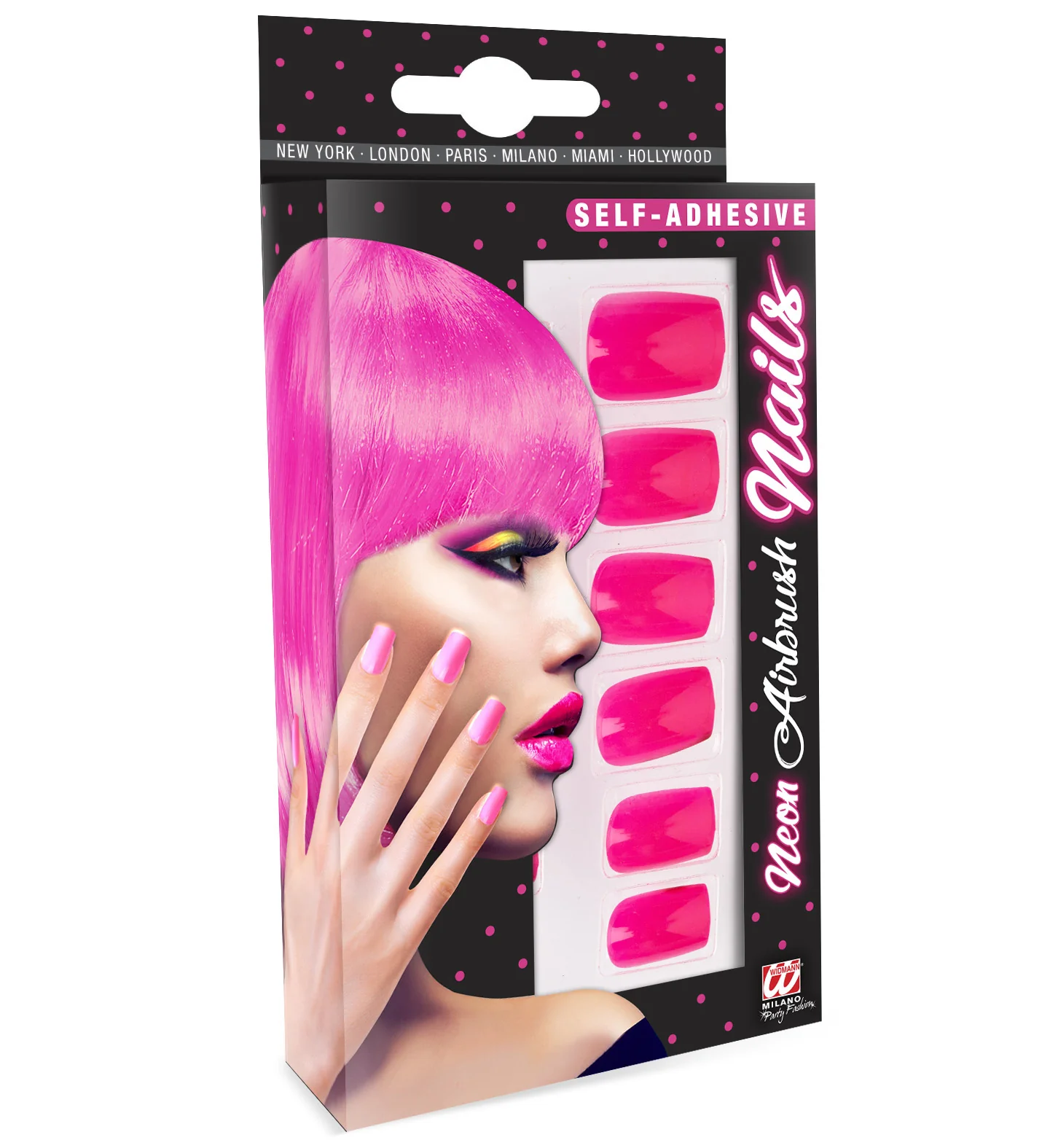 Airbrush nagels neon roze - Image 3
