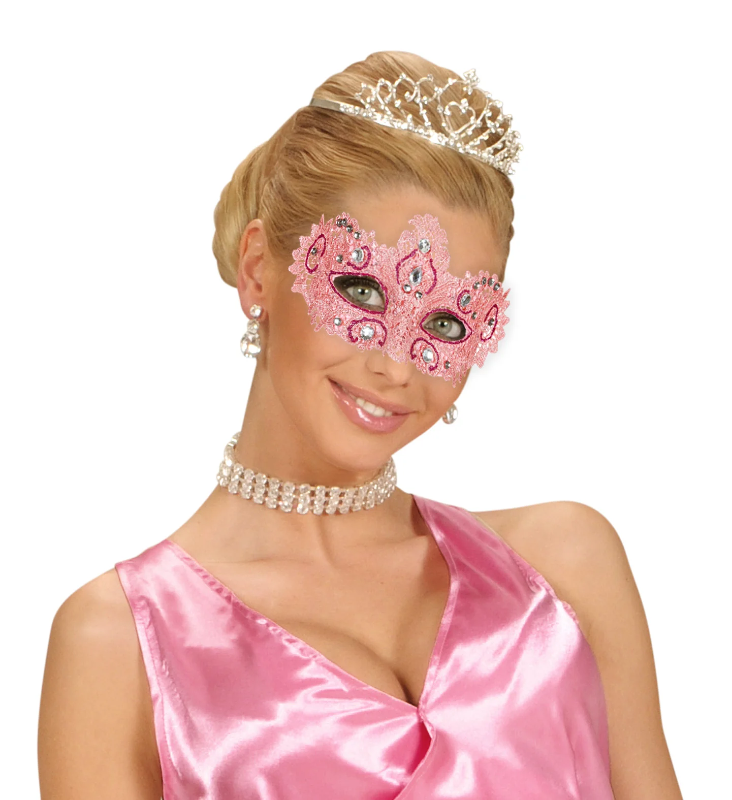 Antiek roze Venetiaanse oogmaskertjes - Image 3