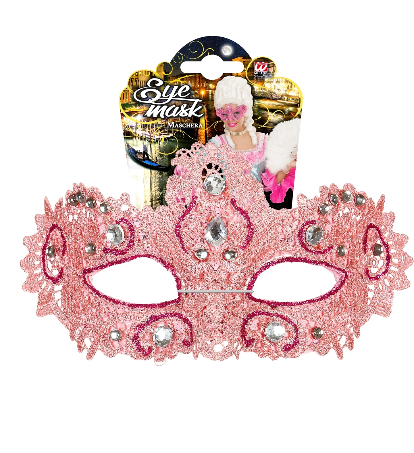 Antiek roze Venetiaanse oogmaskertjes - Image 6