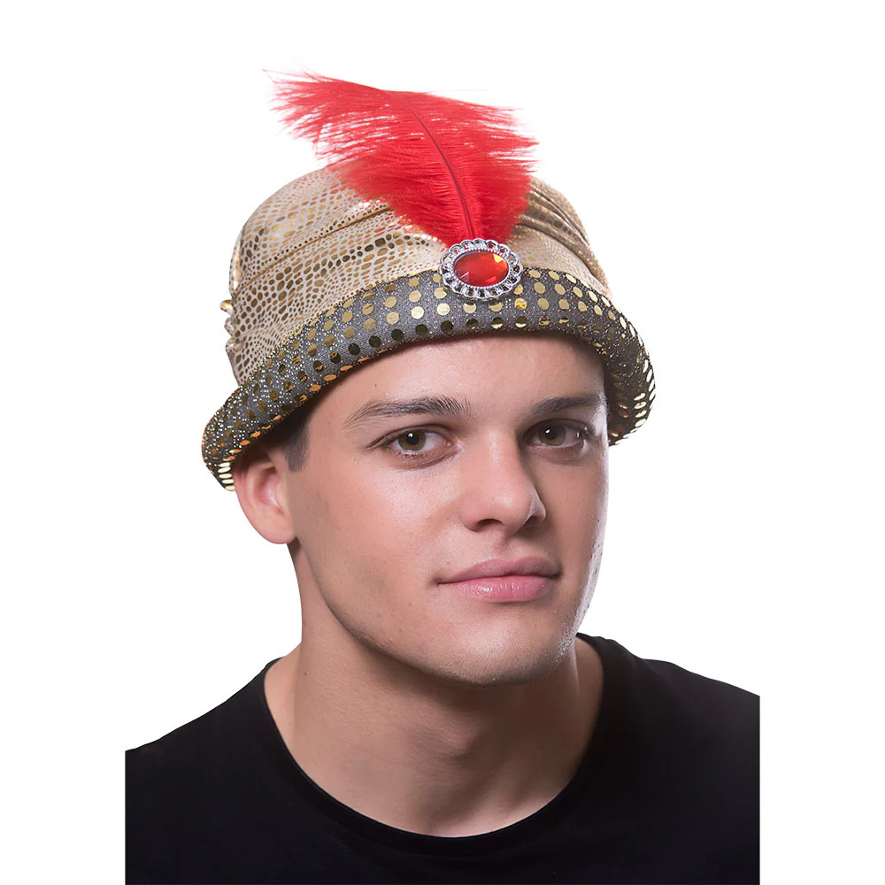 Arabische Sultan Hoed - Luxe Tulband voor Carnaval & 1001 Nacht Feesten