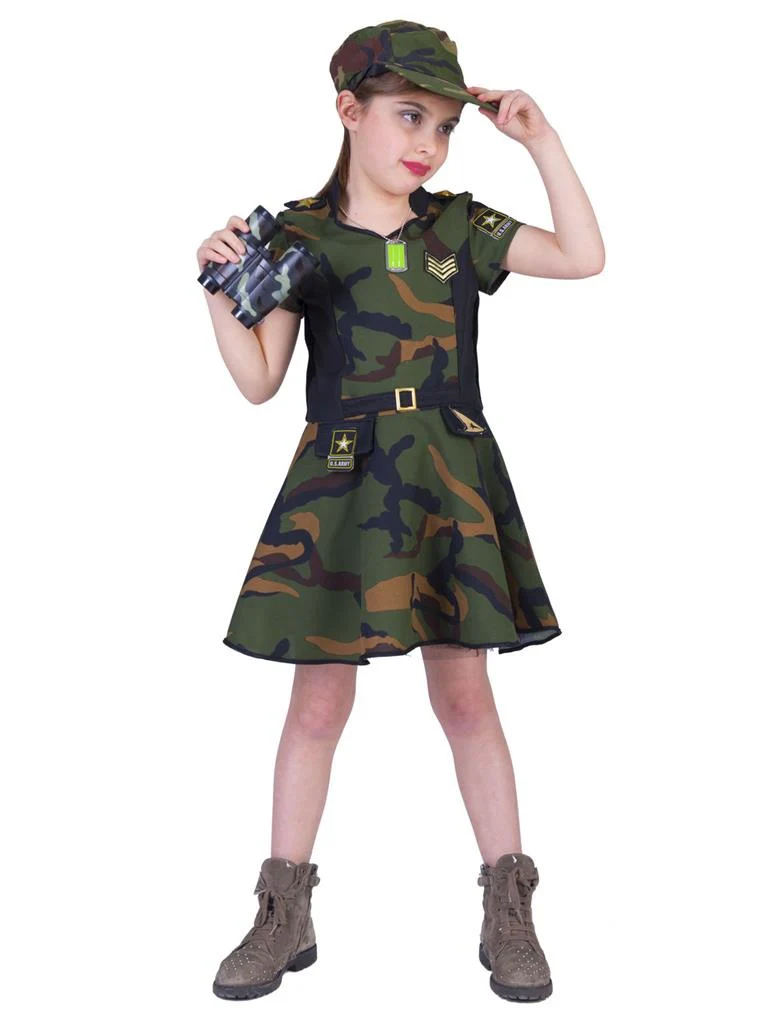 Soldaten  pak Anna meisje