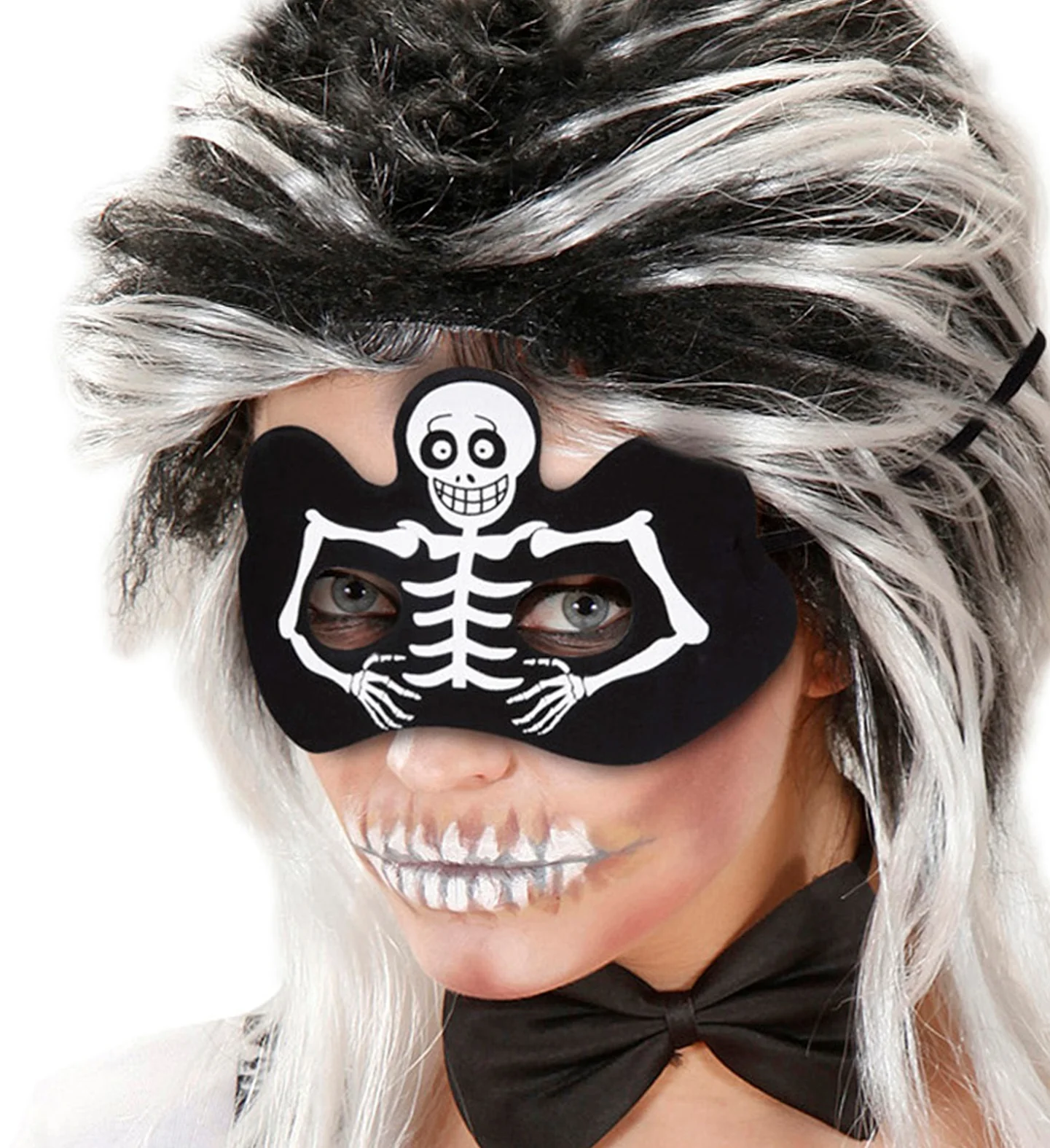 Skelet oogmasker met geraamte - Image 2