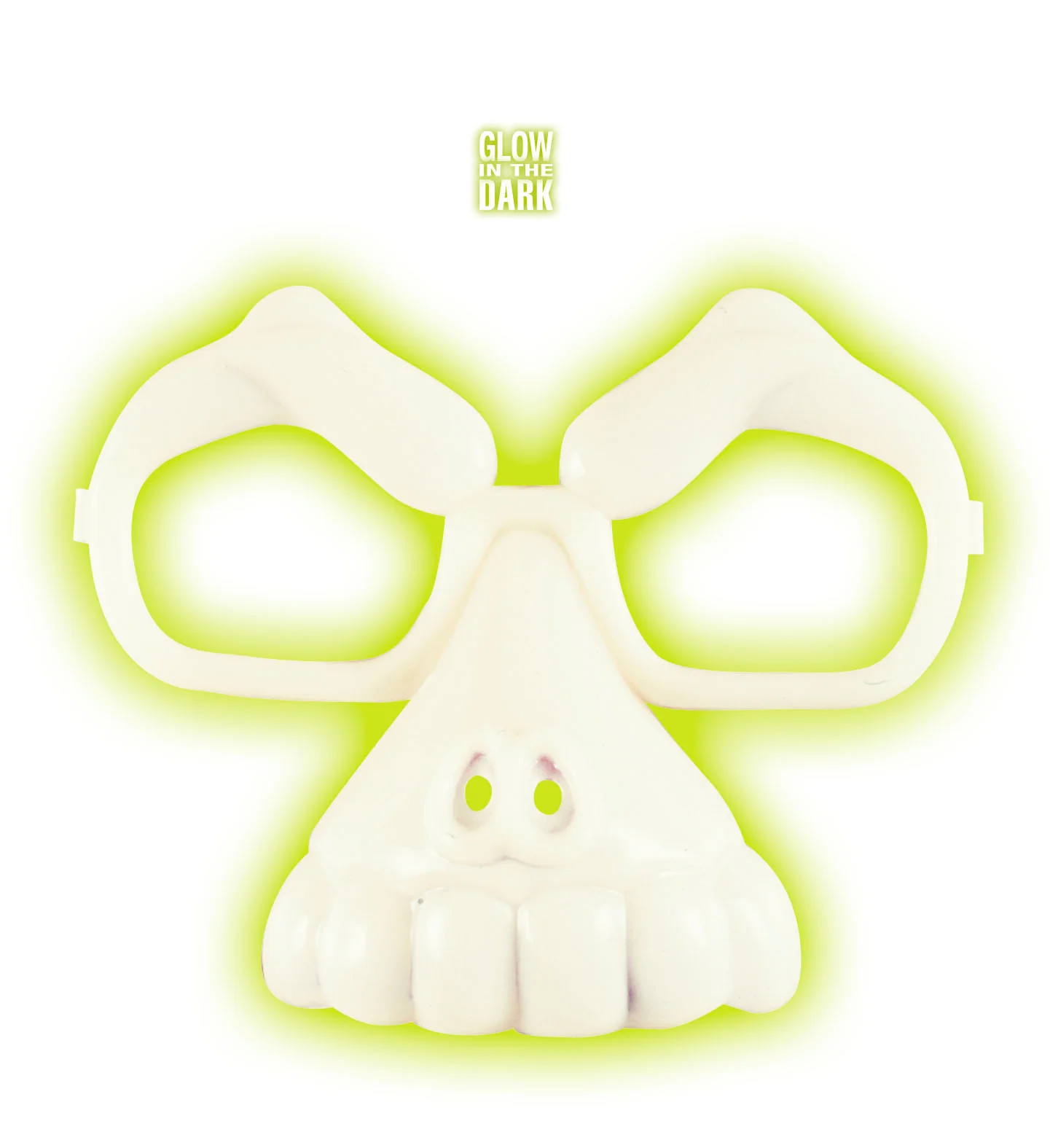 Schedel bril glow in the dark
