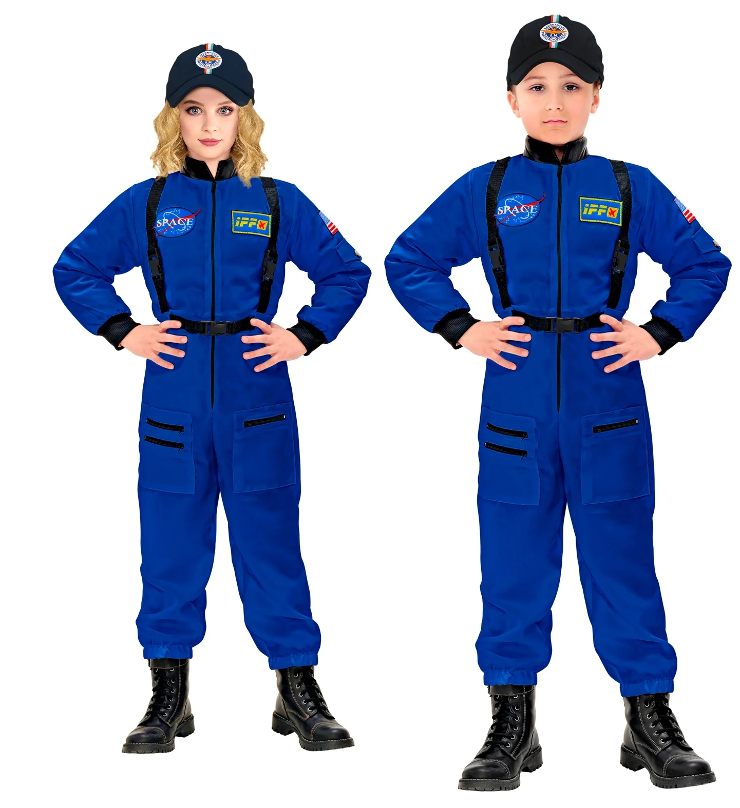 Astronauten kostuum blauw - Image 3