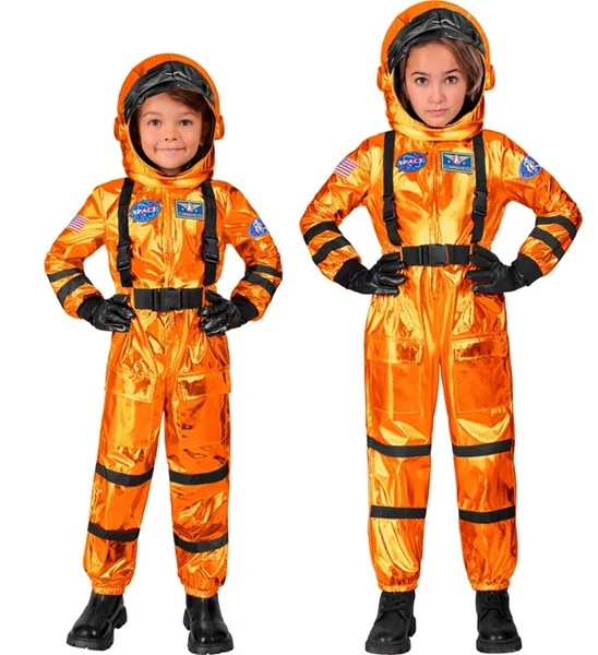 Astronaut kostuum oranje Teun kind - Image 3