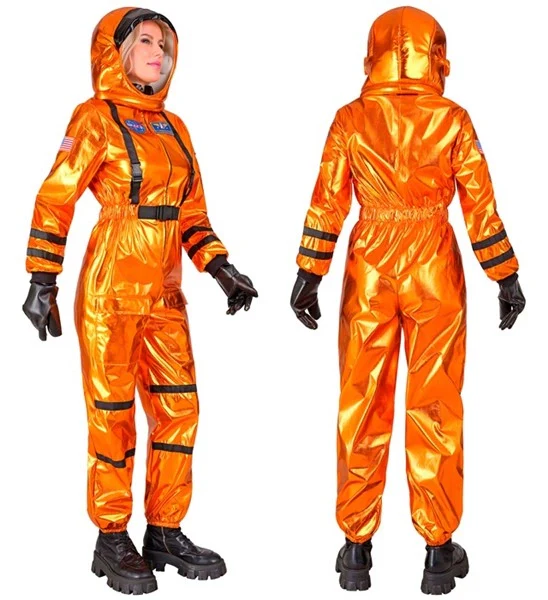 Astronaut oranje dame kostuum Lars - Image 4