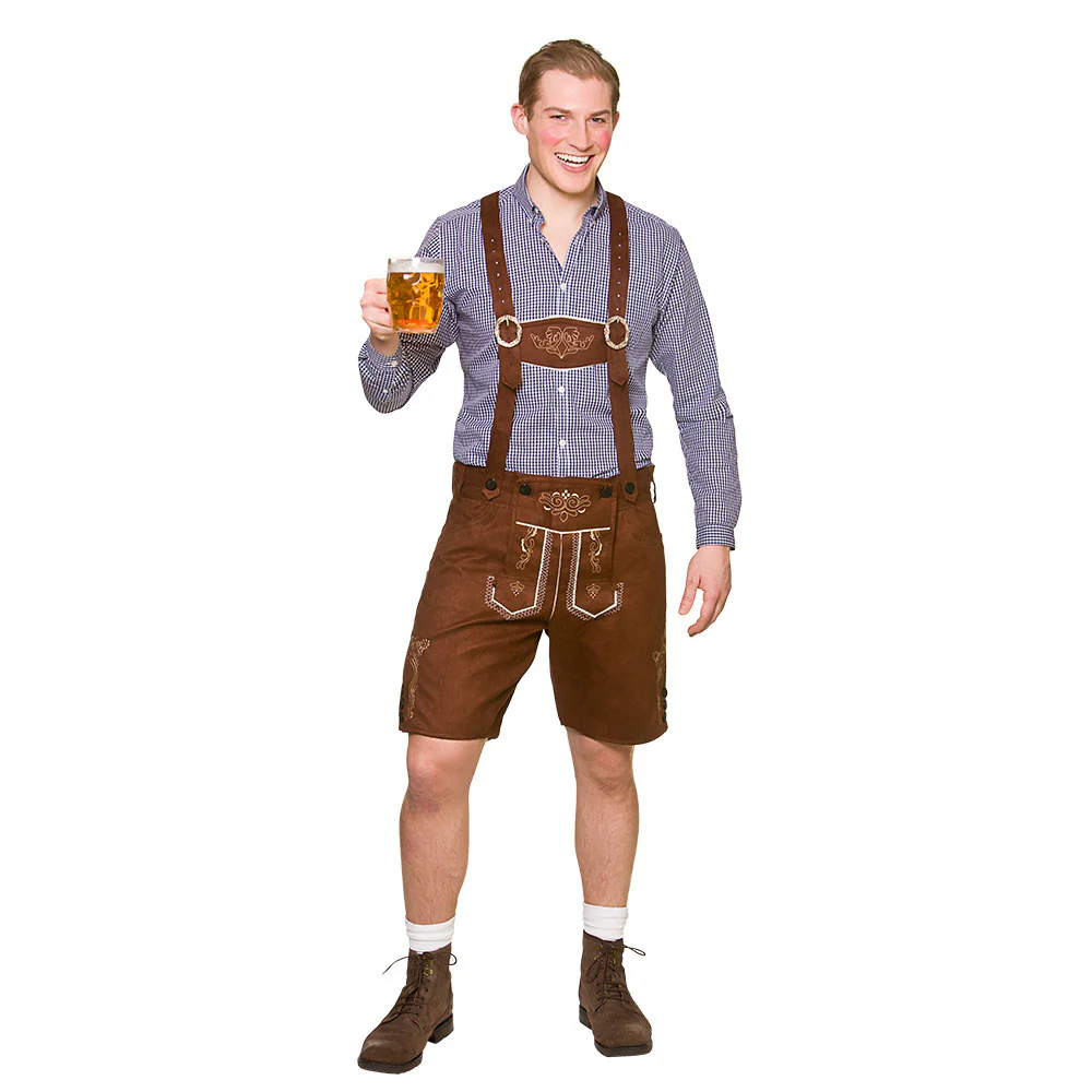 Authentieke nep suede lederhose Bernard