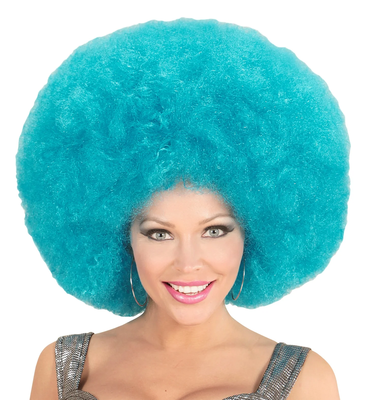 Azuur Blauwe grote Afropruik - Image 3