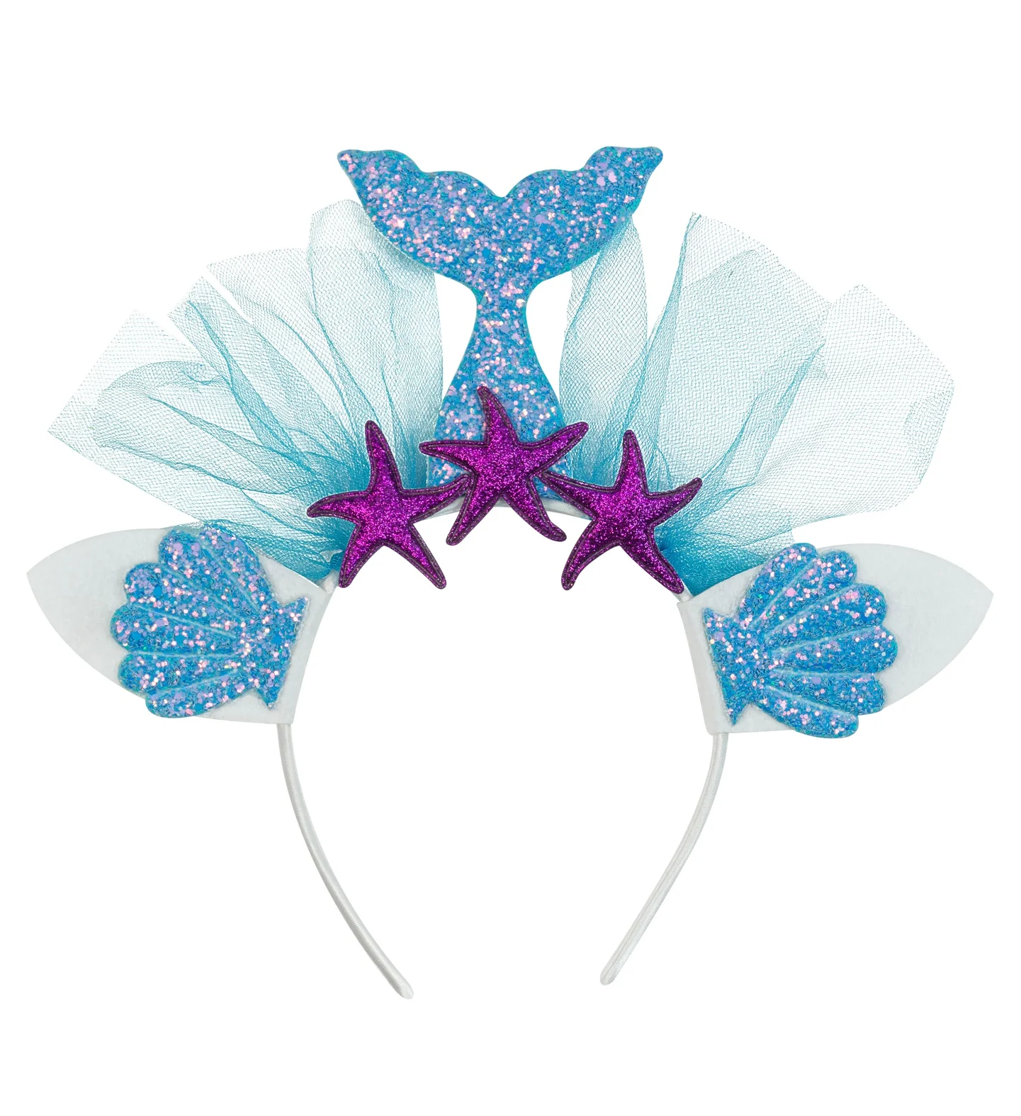 Zeemeermin tiara blauw