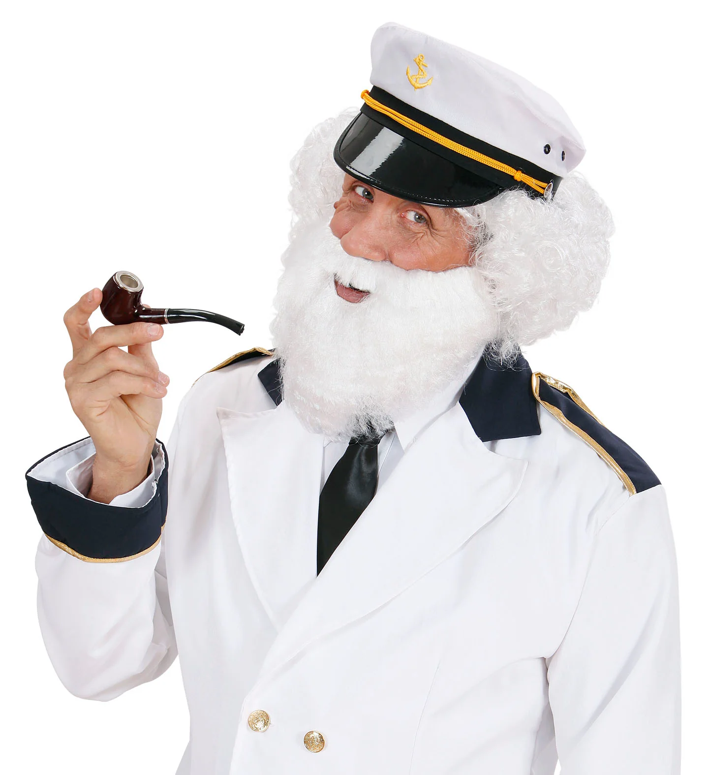 Witte baard met snor kerstman - Image 3