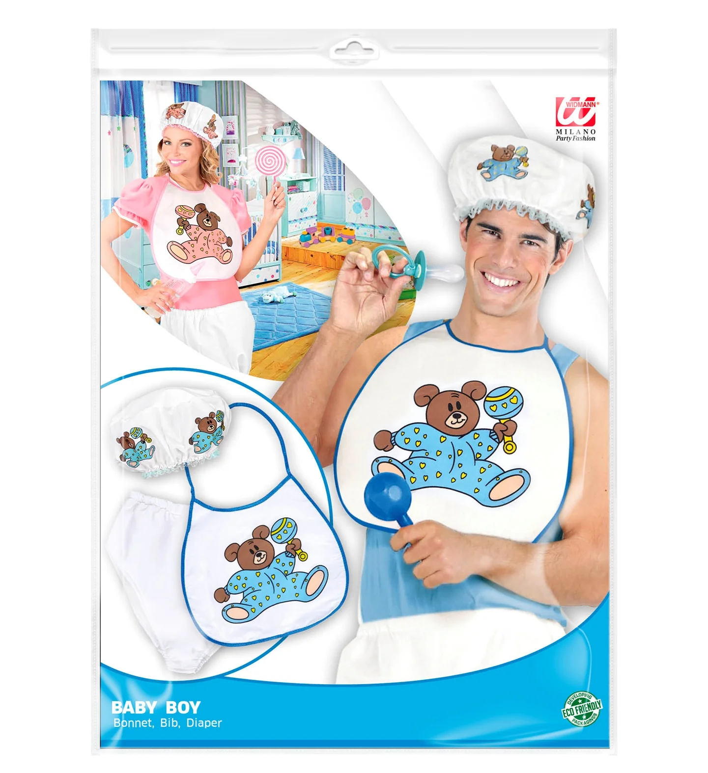 Babyset blauw met beertje - Image 3