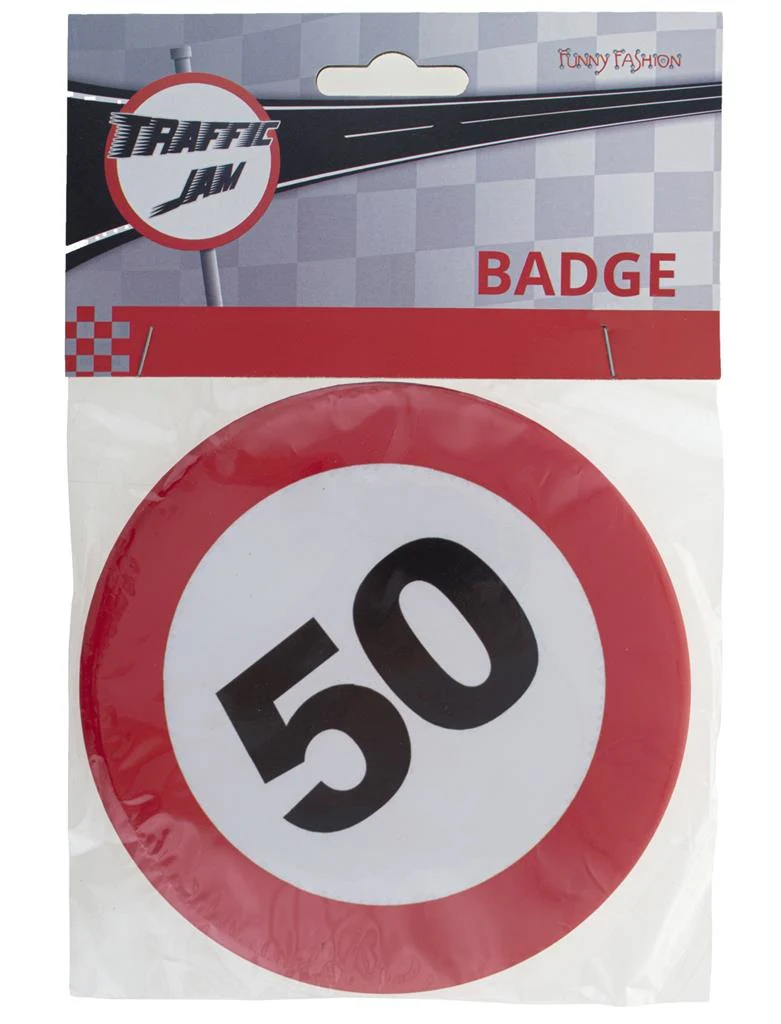 50e verjaardag button verkeersbord - Image 2