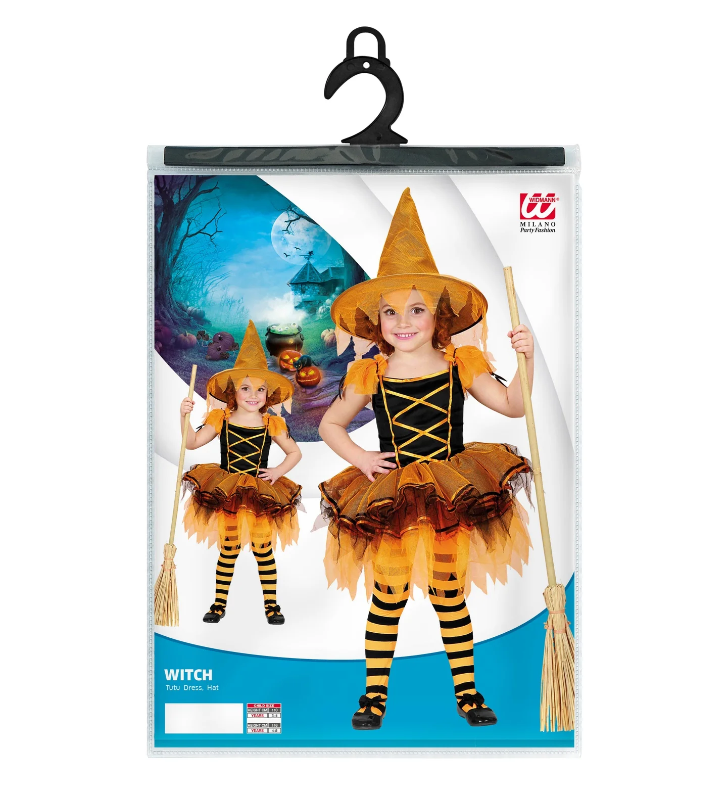 Ballerina heksen jurkje oranje - Image 2