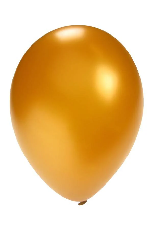 Ballonnen metallic goud 5 inch  100 stuks