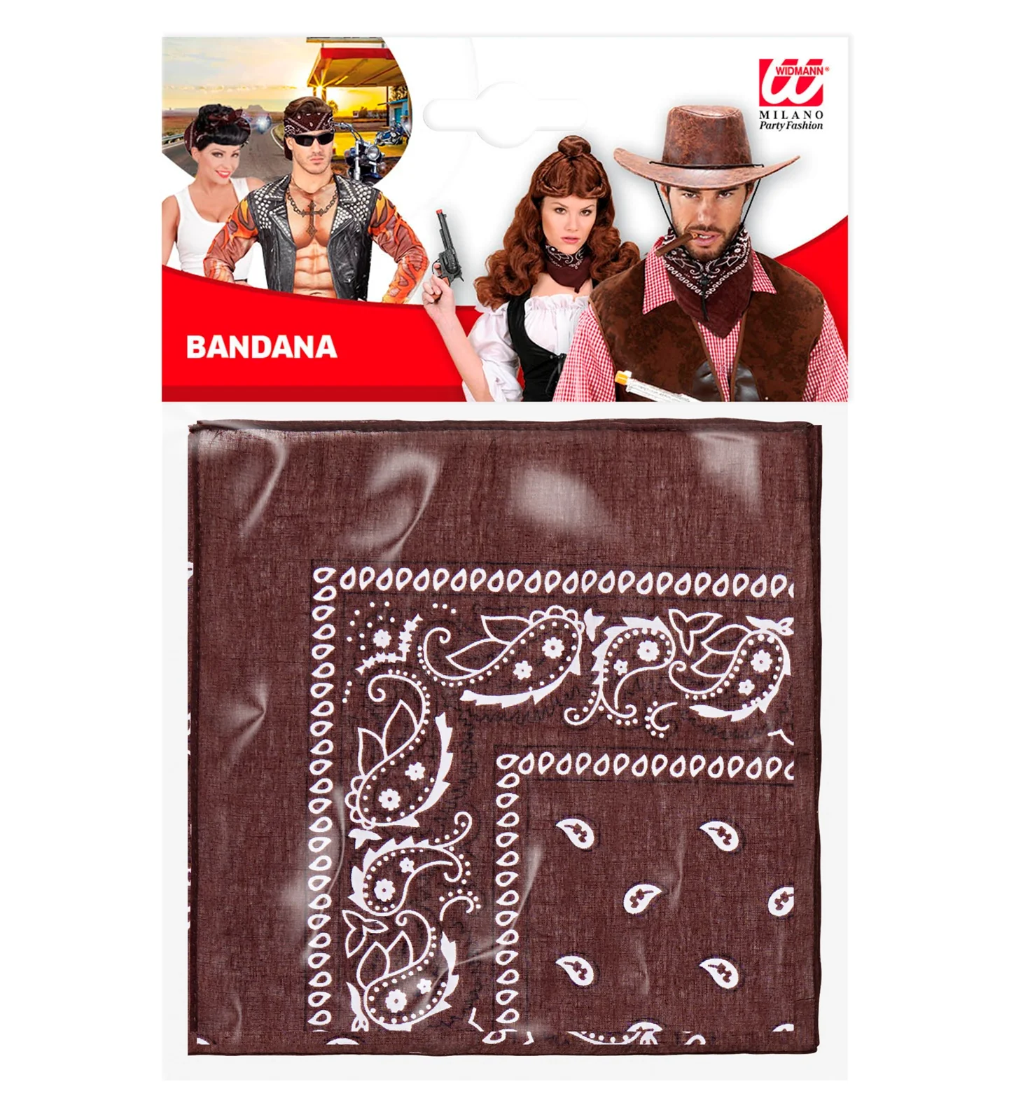 Bandana bruin 55X55 - Image 5