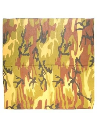 Bandana camouflage groen 59 x 59 cm