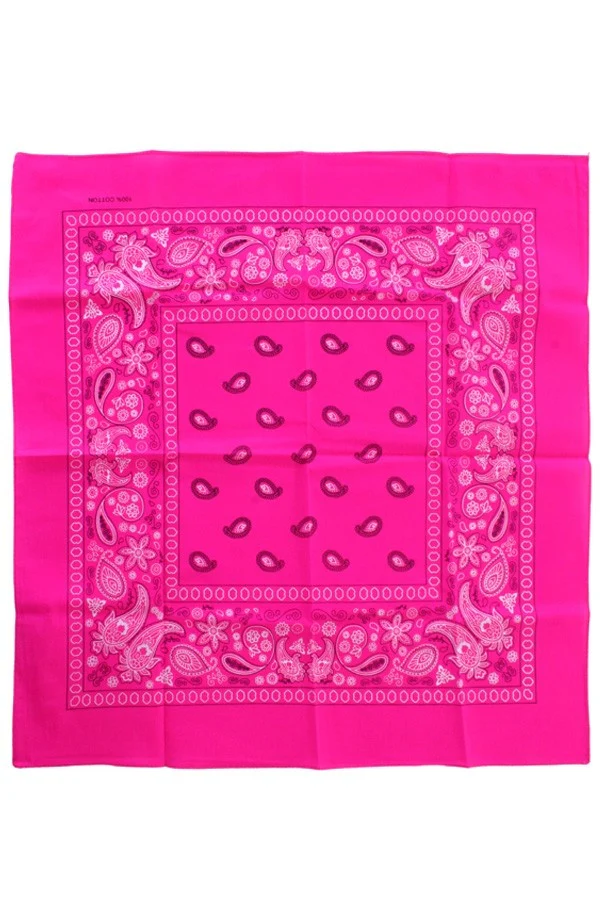 Bandana fluor roze 53 x 53 cm.