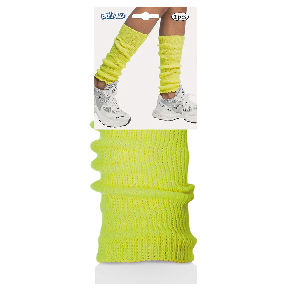 Beenwarmers Basic neon geel - Image 2