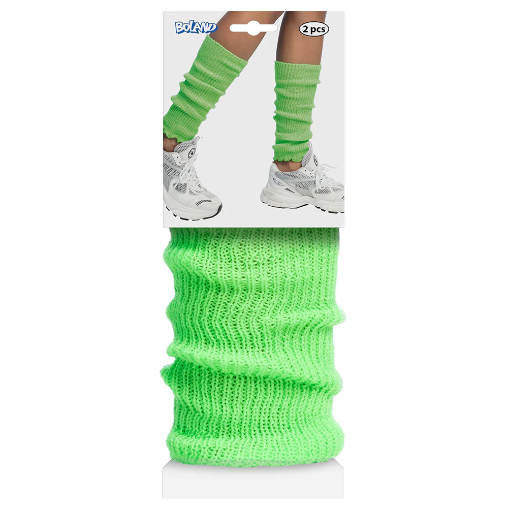 Beenwarmers Basic neon groen - Image 2
