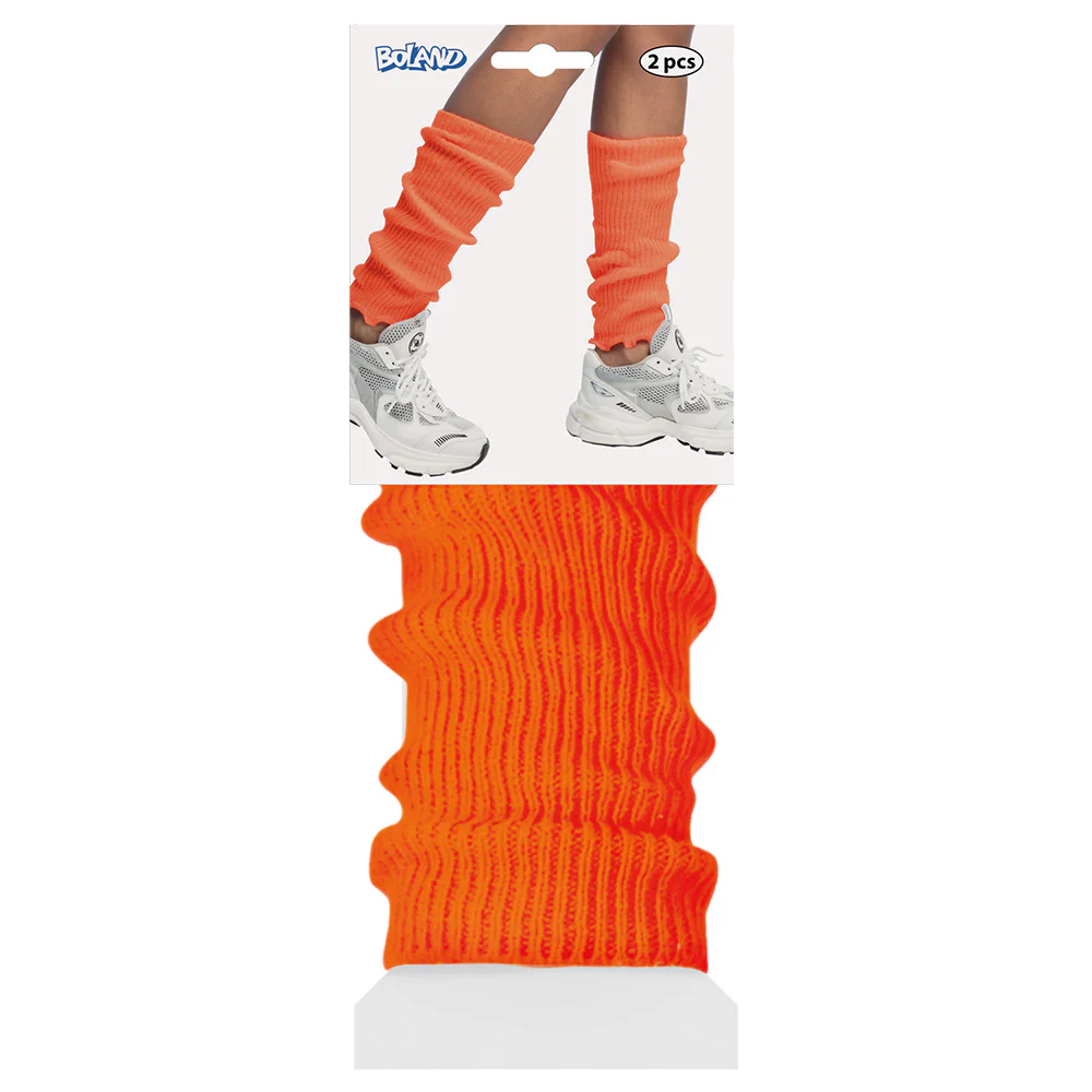 Beenwarmers Basic neon oranje - Image 2