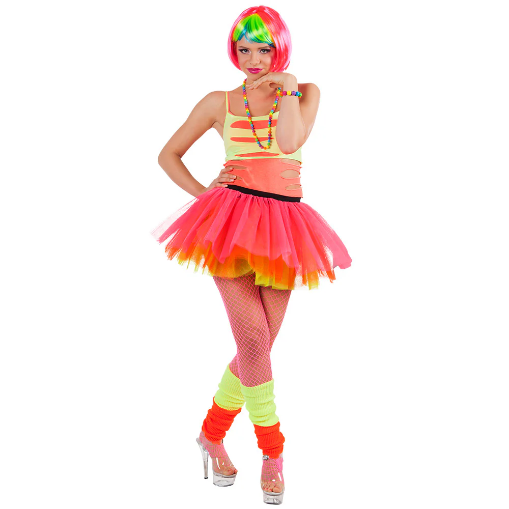 Beenwarmers Basic neon oranje - Image 3