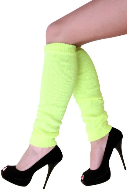 Beenwarmers fluorgeel mt. one size