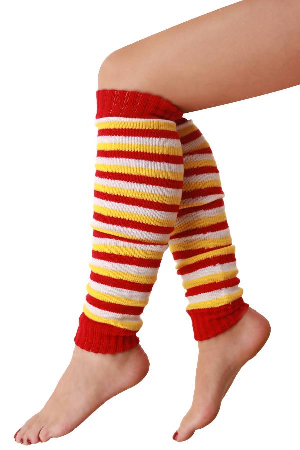 Beenwarmers rood/wit/geel kids - Image 2