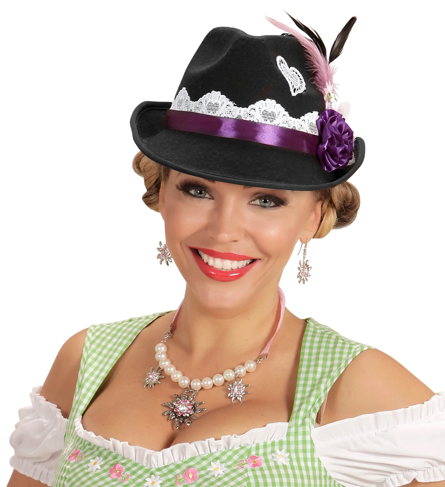 Beierse Fedora hoed met decoratie - Image 2