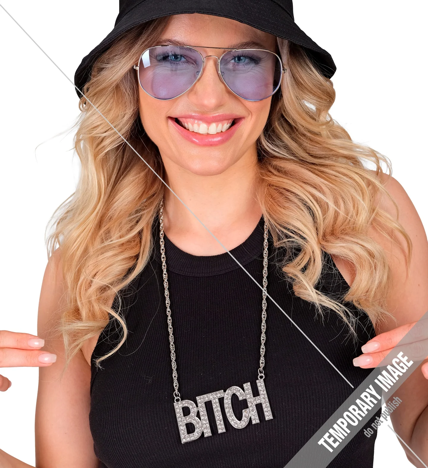 Ketting bitch zilver - Image 2