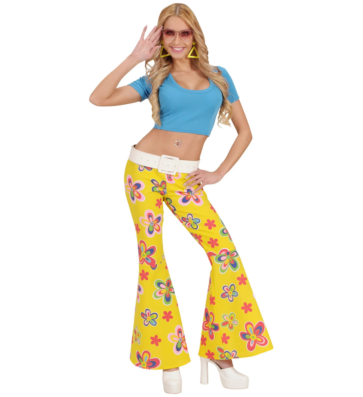 Blauw topje disco dame - Image 3