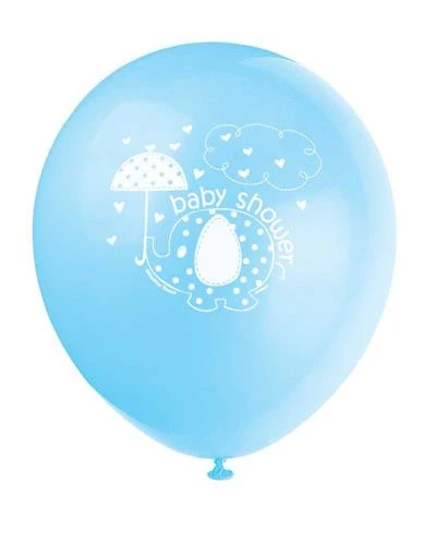 Blauwe olifant ballonnen per 8