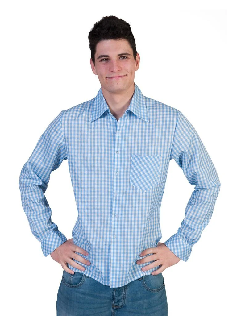 Blauwe Tiroler blouse - Image 2
