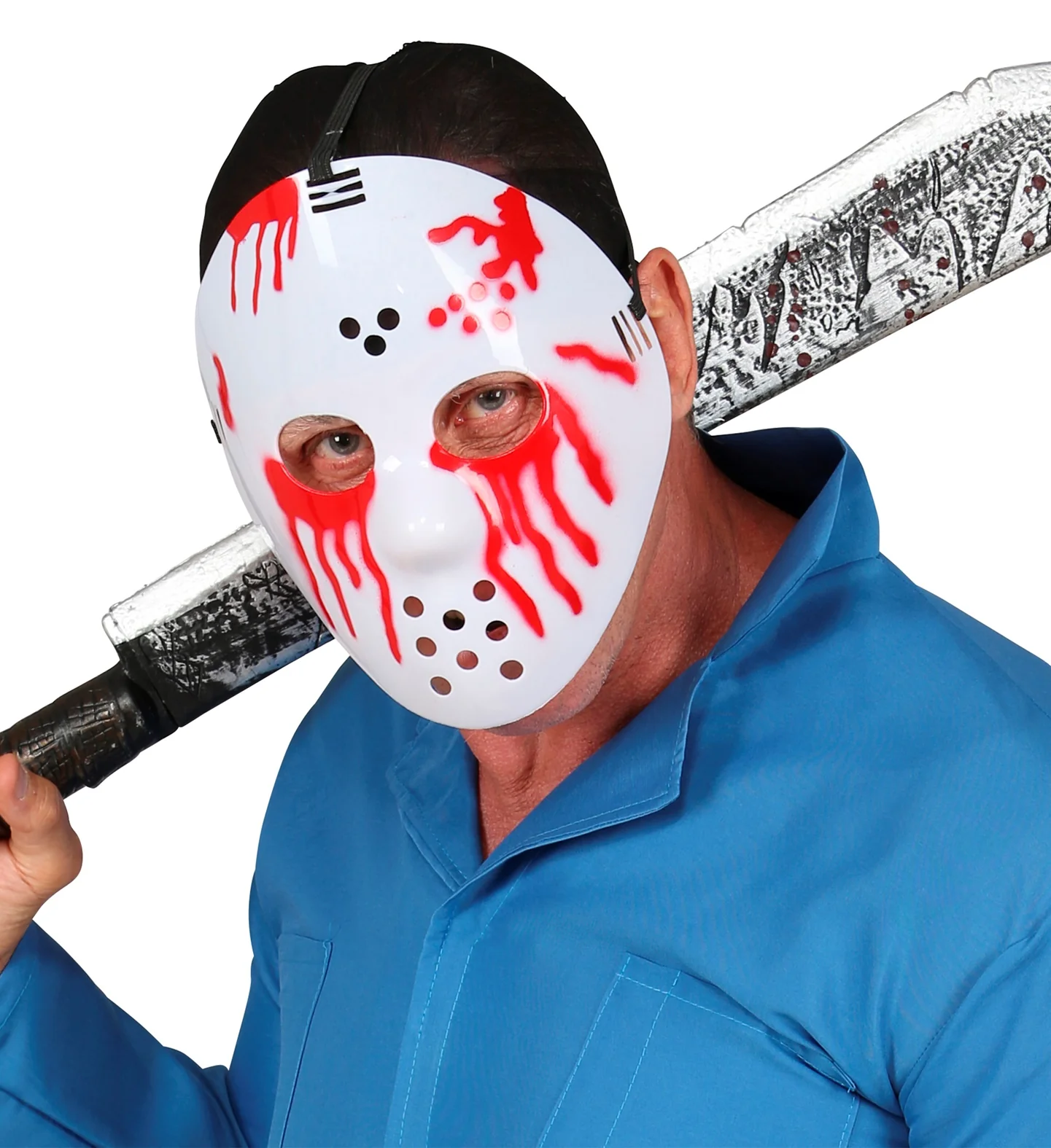 Hockey Jason masker met bloed - Image 2