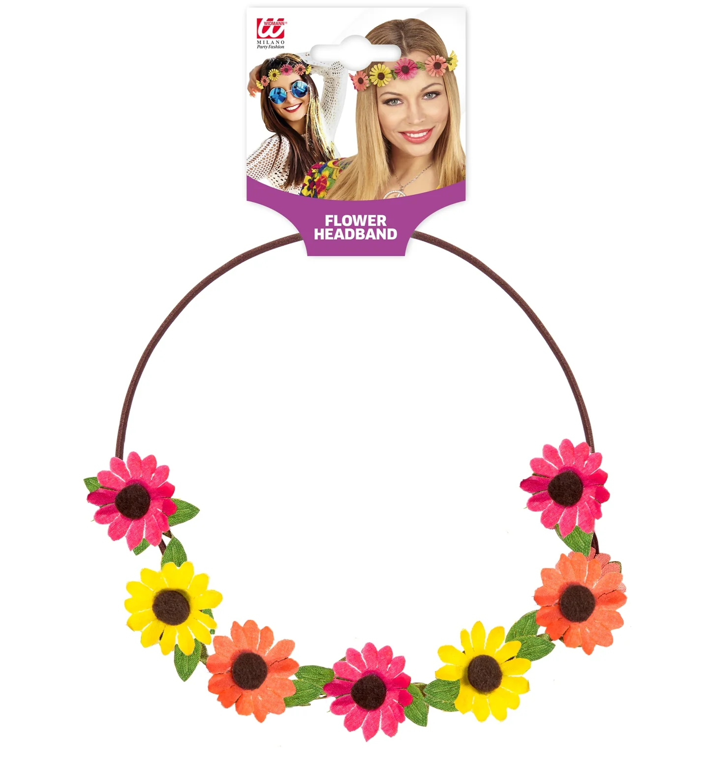 Bloemen hoofdband met veel kleur - Image 6