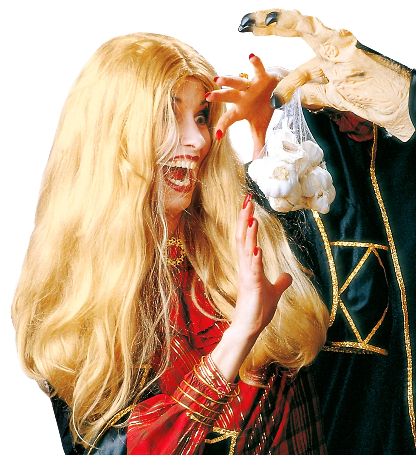 Blonde heksen pruik Morgana - Image 2