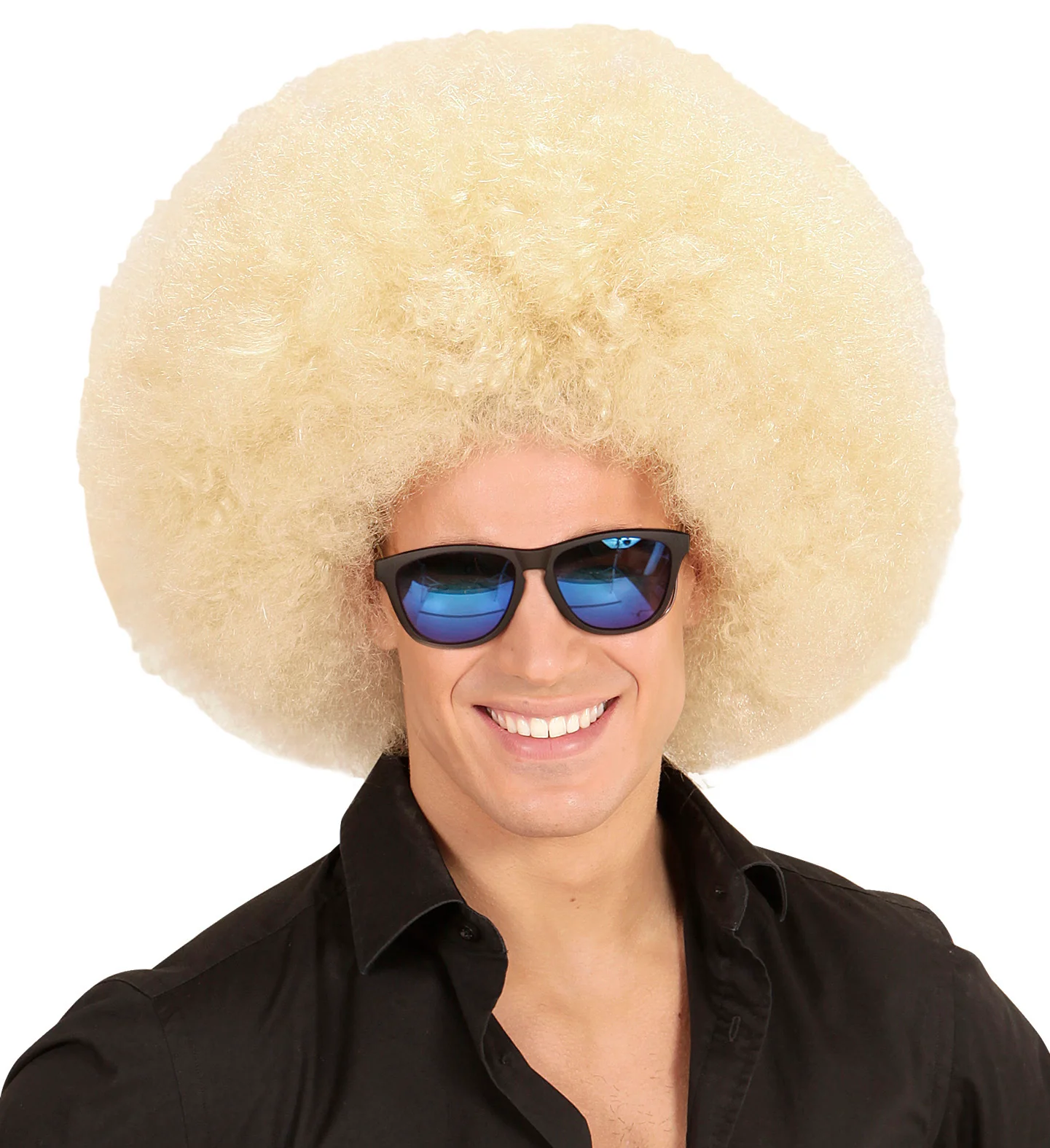 Blonde oversized Afro pruik - Image 2