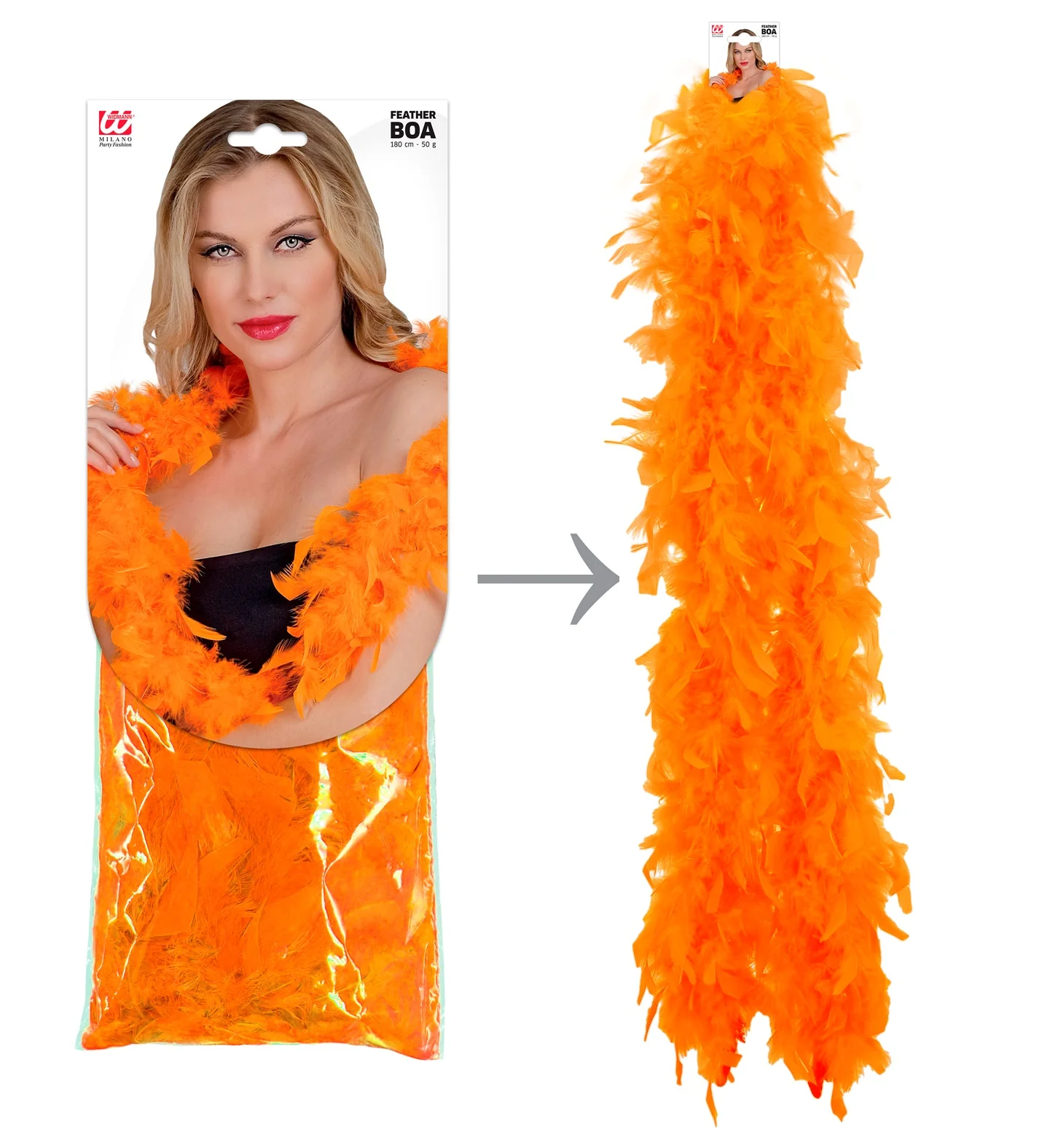 boa oranje 180cm - Image 5