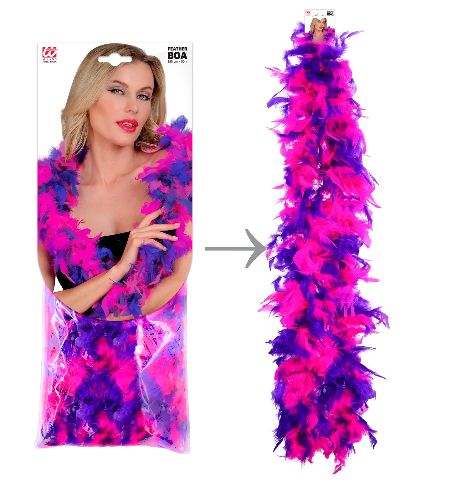 Boa Joyce paars roze 180cm - Image 2