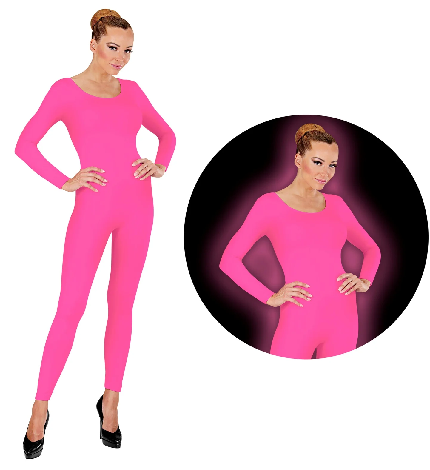 Bodysuit neon roze - Image 2