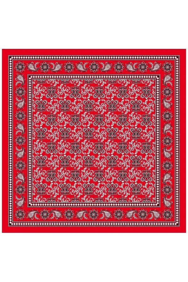 Boeren zakdoek met waaier motief 63X63cm