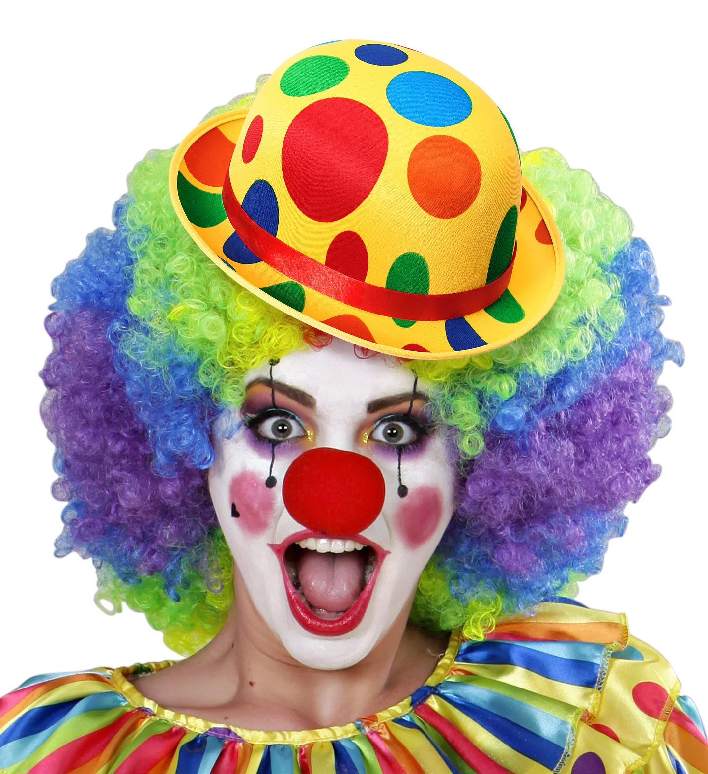 Bolhoed clown Billy met noppen - Image 2