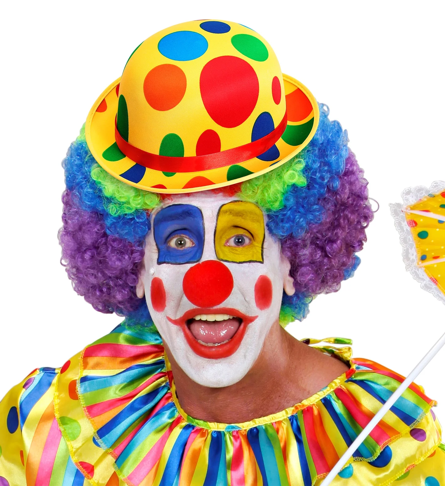Bolhoed clown Billy met noppen - Image 3