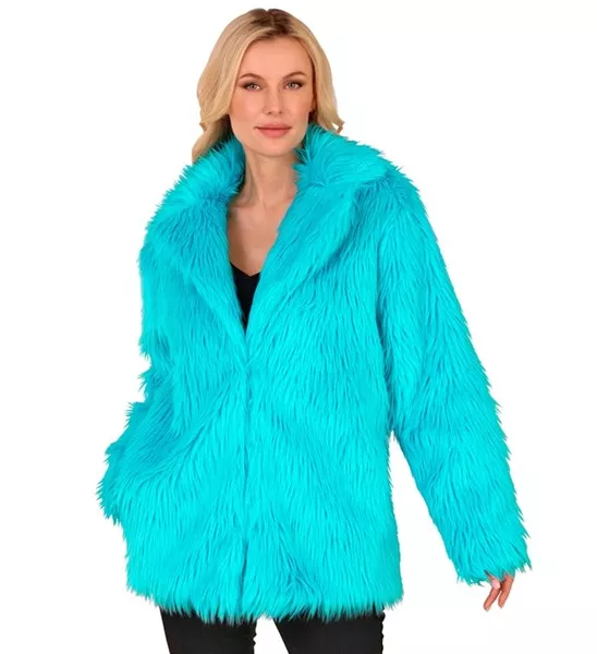 Bontjas pluche turquoise kostuum Gijs - Image 2