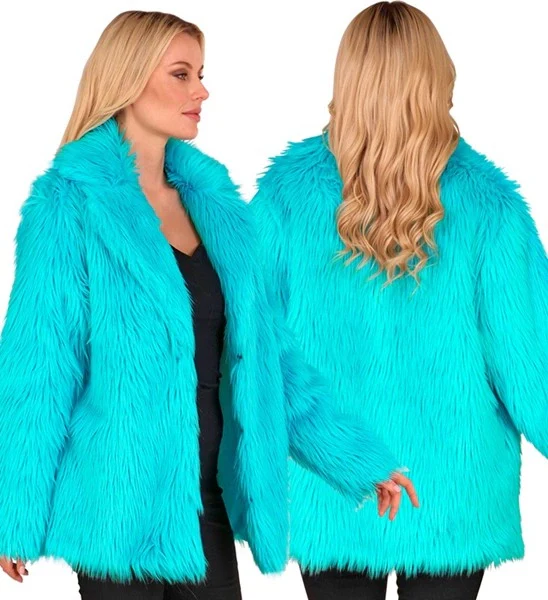 Bontjas pluche turquoise kostuum Gijs - Image 3