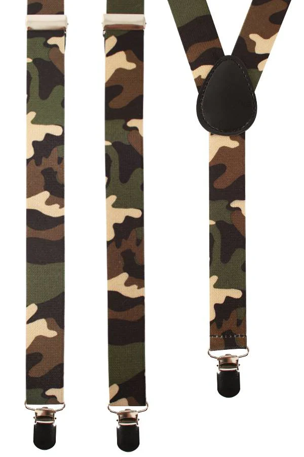 Bretel camouflage print