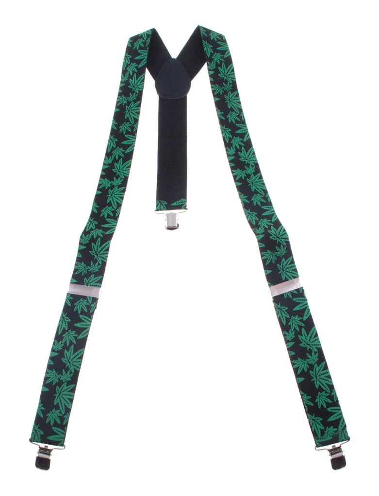 Bretellen met cannabis print
